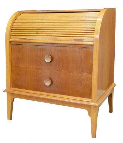 DANISH MID CENTURY MODERN OAK BUREAU 3bfb85