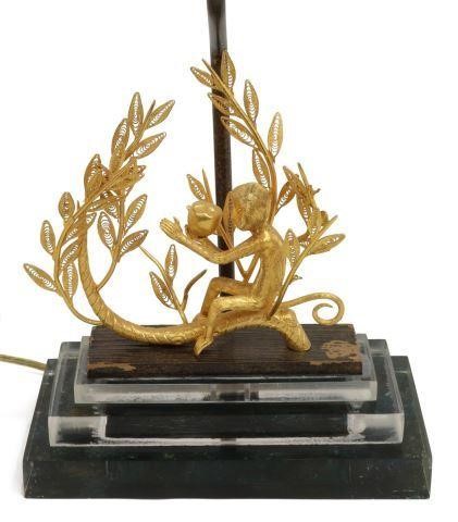 MODERN GILT METAL MONKEY FOLIATE 3bfbbd