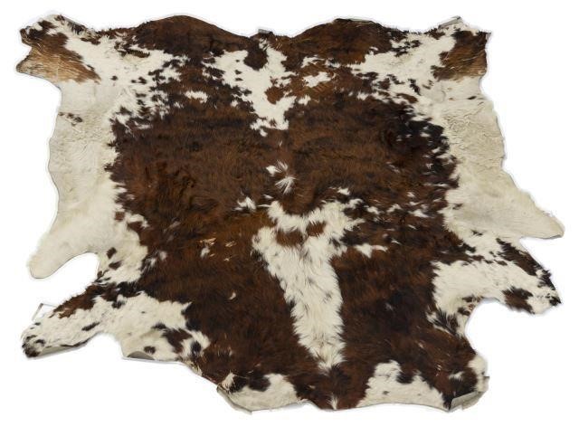 LARGE COWHIDE BROWN WHITE APPROX 3bfbfe