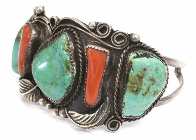 NATIVE AMERICAN SILVER TURQUOISE 3bfc1e