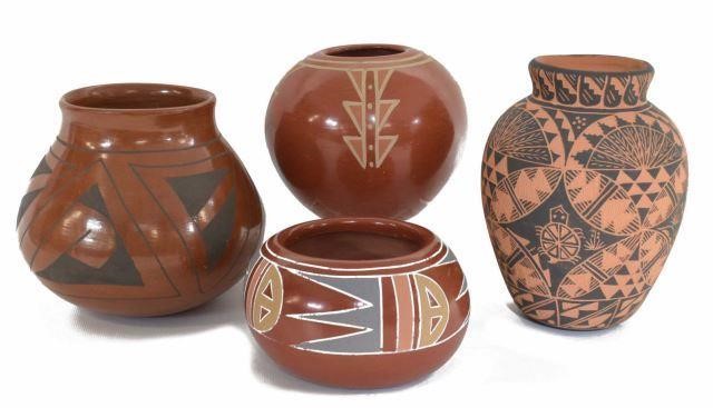 (4) NATIVE AMERICAN & SOUTHWEST POTTERY(lot