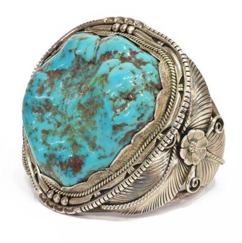 NATIVE AMERICAN SILVER TURQUOISE 3bfc23