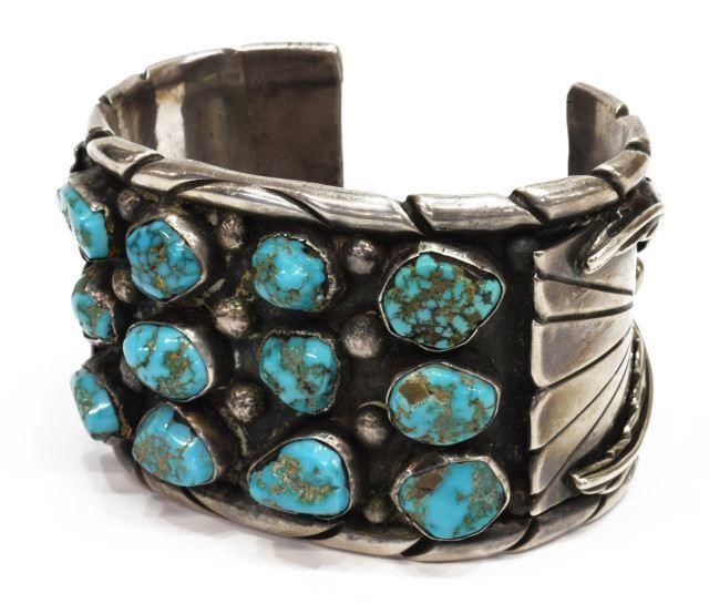 NATIVE AMERICAN SILVER TURQUOISE 3bfc24