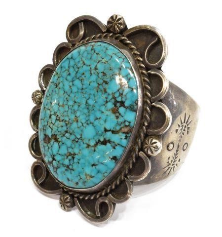 NATIVE AMERICAN SILVER TURQUOISE 3bfc25