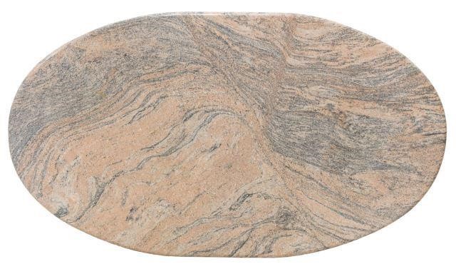 LARGE PINK MARBLE SLAB TABLETOP,