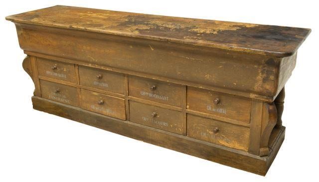 ANTIQUE FRENCH OAK RETAIL SHOP 3bfce3