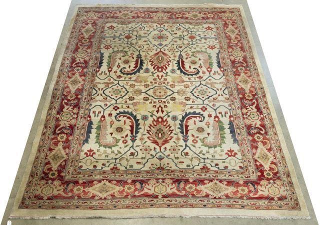 HAND-TIED AGRA INDIA RUG, 11'8"