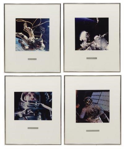  4 PHOTOGRAPHIC PRINTS OF ASTRONAUTS lot 3bfd2a