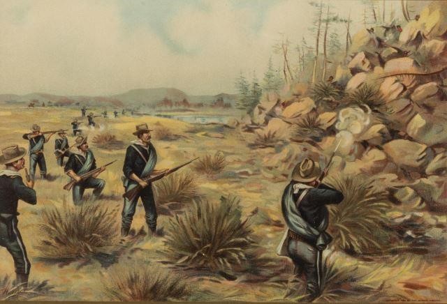 U.S. ARMY INFANTRY, INDIAN ATTACK