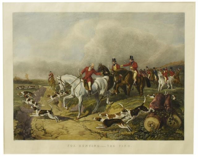 ENGLISH EQUESTRIAN FOX HUNT PRINT 3bfd5a