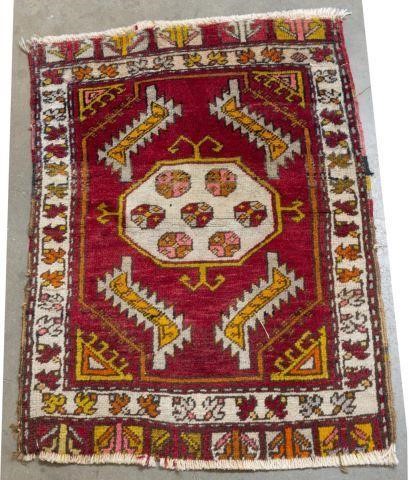 HAND TIED PERSIAN YASTIK RUG 2 4  3bfd78