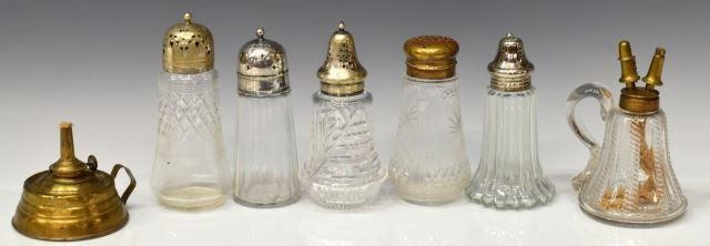  7 COLLECTION ANTIQUE SUGAR SHAKERS 3bfd87