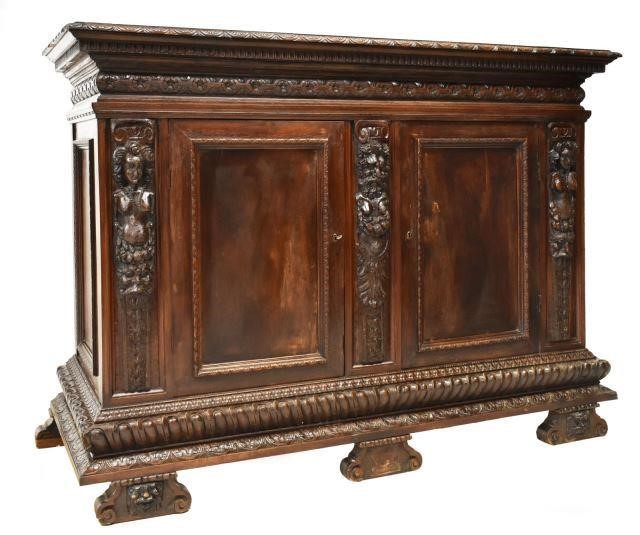 ITALIAN RENAISSANCE REVIVAL WALNUT