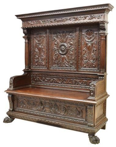 ITALIAN RENAISSANCE REVIVAL WALNUT