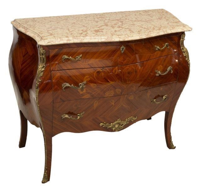 FRENCH LOUIS XV STYLE MARBLE-TOP