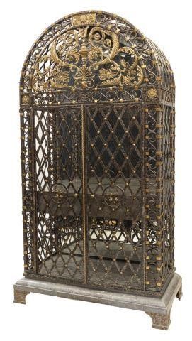 MAITLAND-SMITH WROUGHT IRON WINE CABINETMaitland-Smith