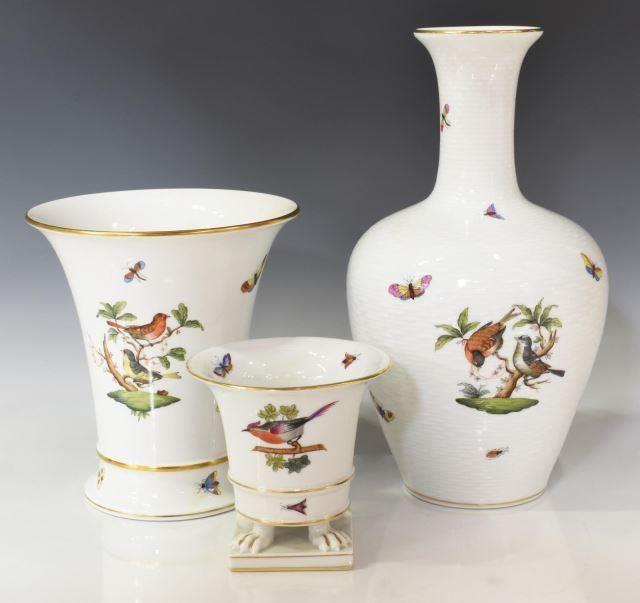  3 HEREND ROTHSCHILD BIRD PORCELAIN 3bfe7f