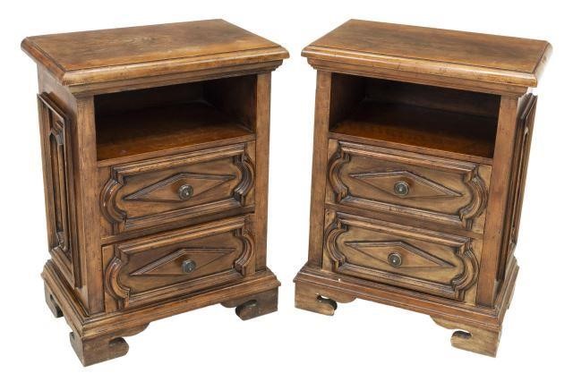 (PR) VINTAGE ITALIAN BEDSIDE CABINETS(pair)