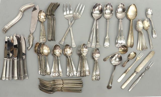 (LOT) SILVERPLATE & STAINLESS FLATWARE(lot)