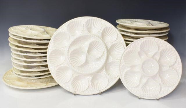 (26) CHANTILLY FRANCE OYSTER PLATES