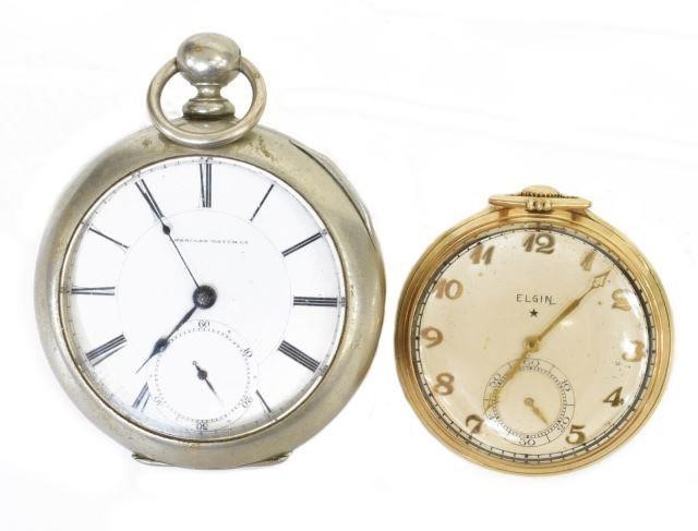 (2) AMERICAN WALTHAM & ELGIN POCKET