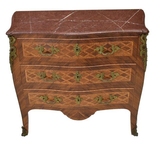 FRENCH LOUIS XV STYLE MARBLE-TOP