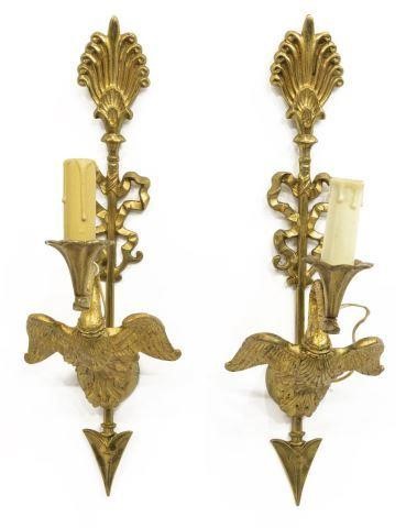 (2) FRENCH EMPIRE STYLE ONE-LIGHT