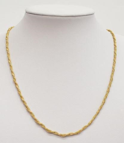 ESTATE 18KT YELLOW GOLD ROPE TWIST 3bffc9