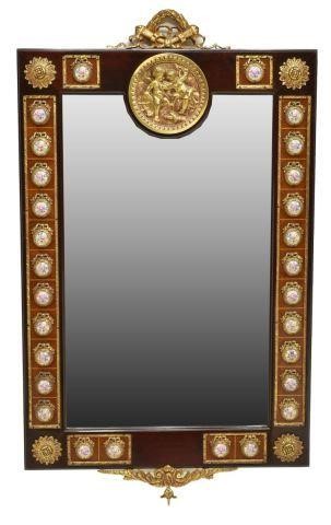 FRENCH GILT METAL PORCELAIN PLAQUES 3bffd1