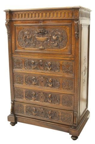 FRENCH HENRI II STYLE SECRETAIRE 3c000f