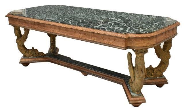 ITALIAN EMPIRE STYLE MARBLE TOP