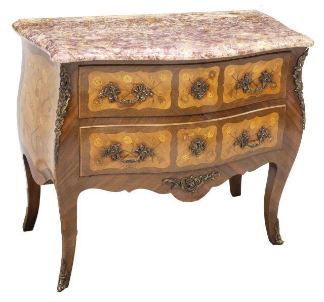 FRENCH LOUIS XV STYLE MARBLE-TOP