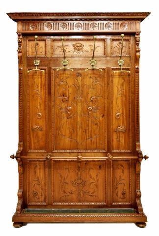 RENAISSANCE REVIVAL CARVED WALNUT