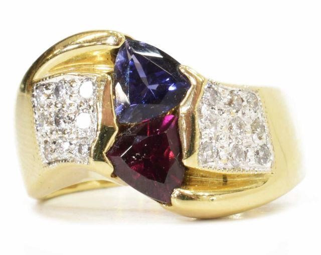 ESTATE 14KT YELLOW GOLD AMETHYST 3c006f