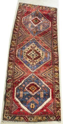 HAND TIED PERSIAN KAZAK FLOOR RUNNER  3c00b0