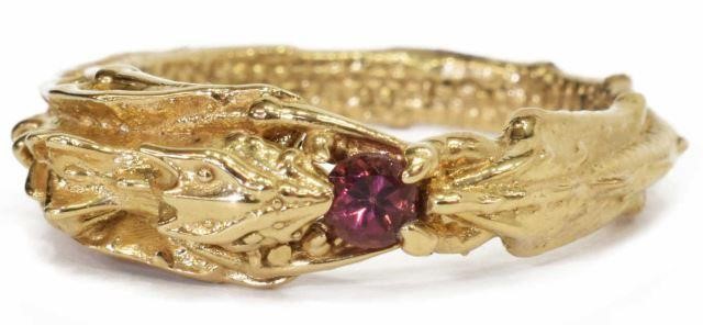 ESTATE 12KT YELLOW GOLD DRAGON 3c00c1