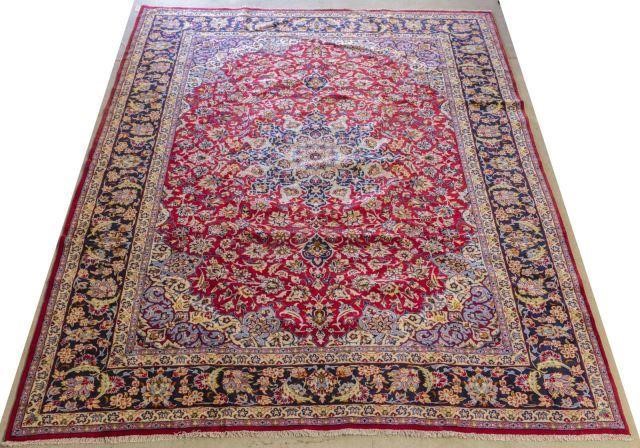 HAND-TIED PERSIAN ISFAHAN RUG,