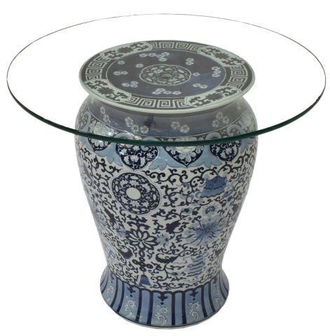 CHINESE GLASS TOP BLUE WHITE 3c016f