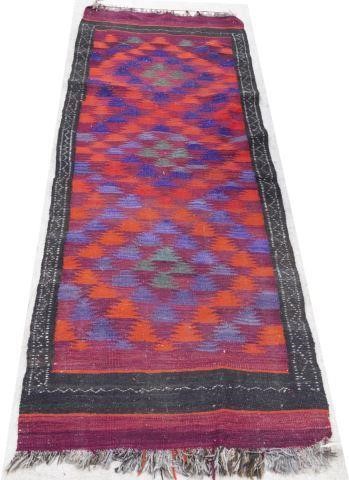 HAND TIED AFGHAN KILIM FLOOR RUNNER  3c020c