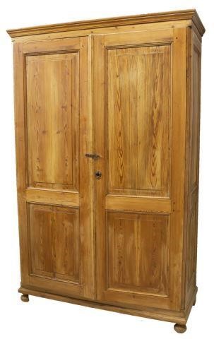 SCANDINAVIAN PINE ARMOIRE ON BUN