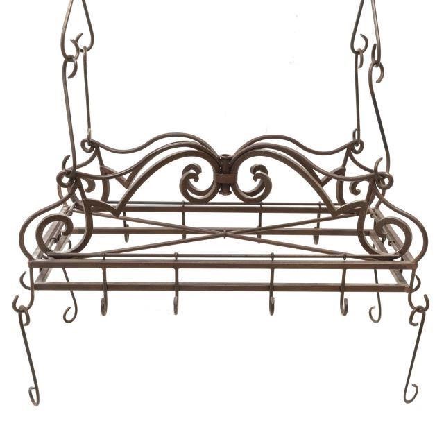 LARGE SCROLLED WROUGHT IRON HANGING 3c02ae