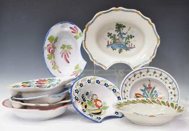  9 COLLECTION OF FRENCH FAIENCE 3c02b0