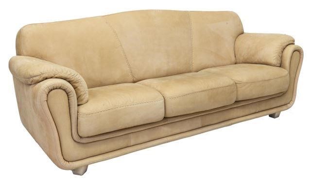 MODERN CONTEMPORARY LEATHER THREE SEAT 3c02d2