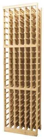 LARGE WOODEN WINE BOTTLE RACK  3c02dc