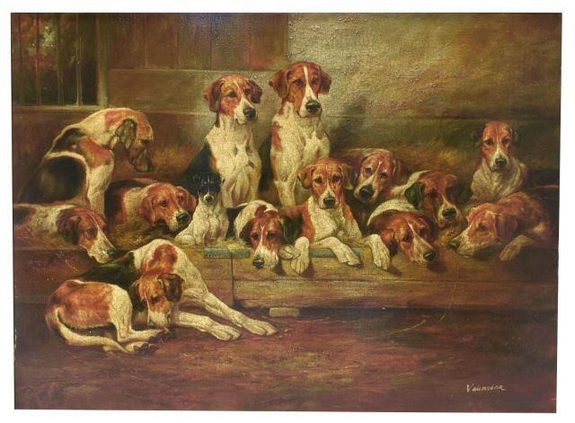 DECORATIVE FRAMED HUNTING DOGS
