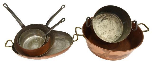 (7) COLLECTION OF COPPER KITCHENWARE