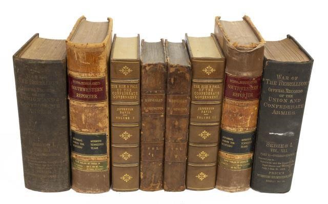  8 BOOKS JEFFERSON DAVIS CIVIL 3c0321