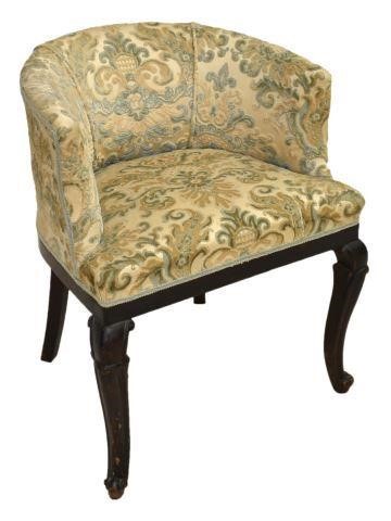 ITALIAN UPHOLSTERED BOUDOIR CHAIRItalian 3c0330