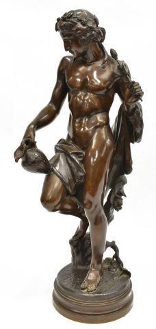PATINATED BRONZE CLASSICAL MALE