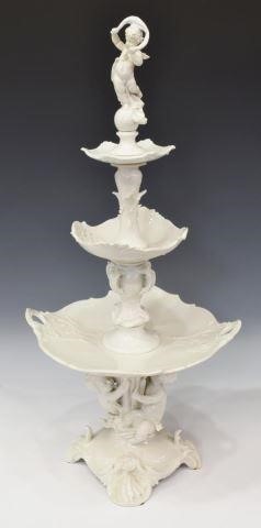 GERMAN PORCELAIN TIERED DESSERT